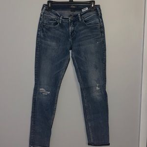 Silver women’s jeans